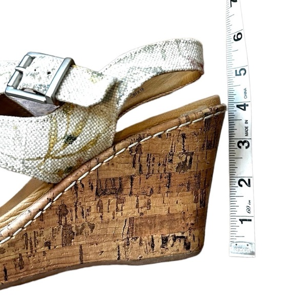 b.o.c Born Concept Schirra Jute Floral Print Platform Wedge Sandals - Picture 11 of 11